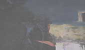 Zum Thema Tod, 1989, Oel auf Leinwand, 100x70cm